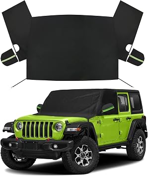 Windshield & Front Window Snow Cover Replace for Jeep Wrangler/Gladiator