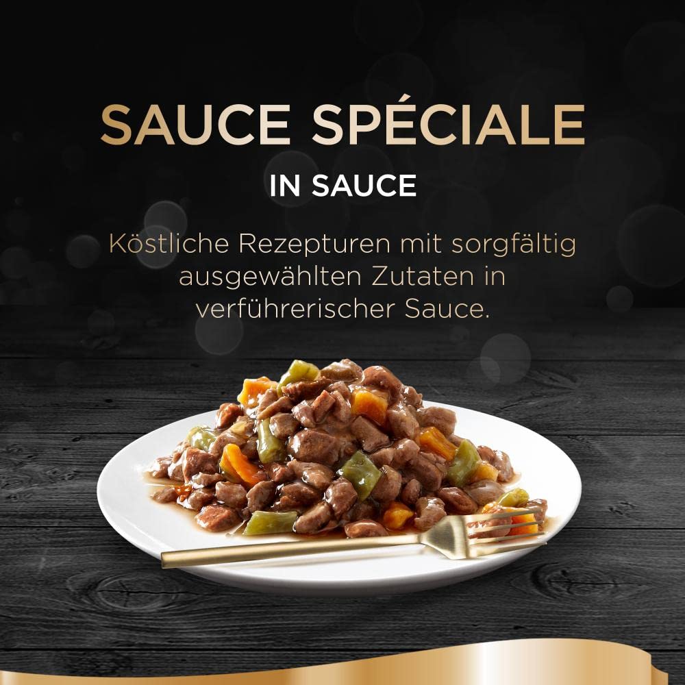 SHEBA Adult & Senior - Katzenfutter nass - 72 x 85g Schalen - Nassfutter für Katzen - Sauce Spéciale Herzhafte Komposition - Großpackung | Herzhafte Komposition, Schalen, Großpackung