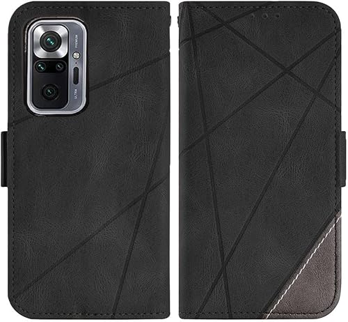 Miniatura 6 de Asuwish Compatible con Xiaomi Redmi Note 10 Pro Wallet Case y protector de pantalla de vidrio templado, soporte de cuero con tapa para tarjetero,
