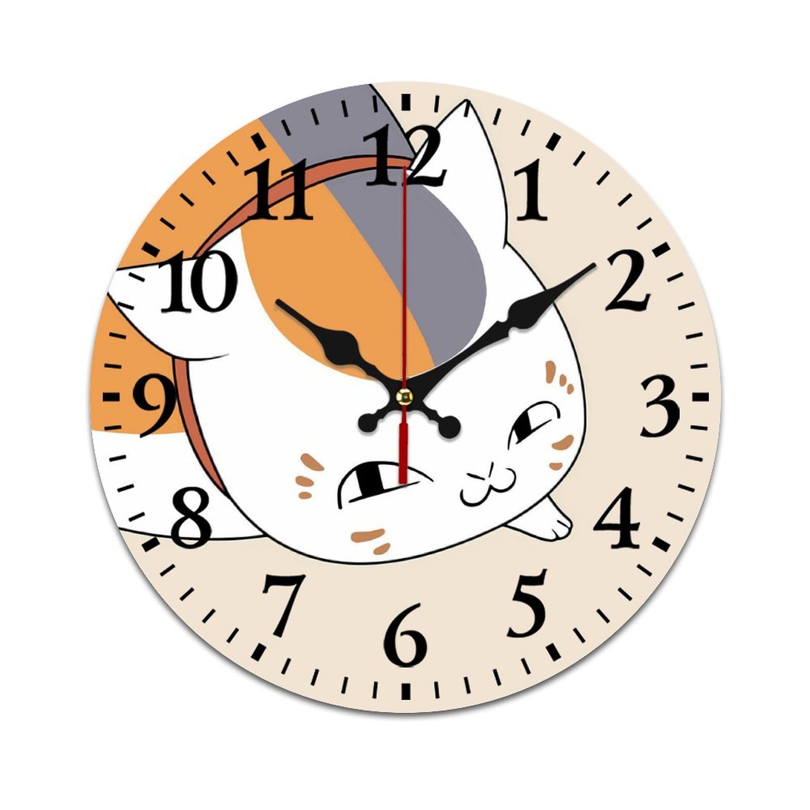 ☆新品未使用☆ 夏目友人帳　ニャンコ先生　アクリル壁掛け時計 夏目友人帳ニャンコ先生アクリルキーホルダー【夏目友人帳 アニメ公式