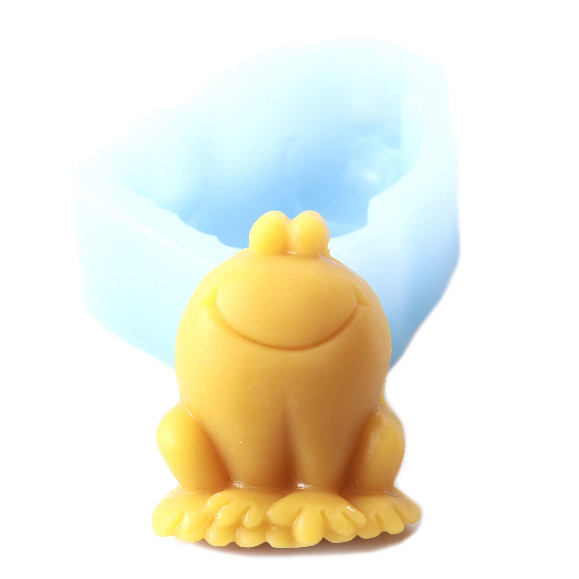 Stampo in silicone a forma di rana con cartoni animati, 10