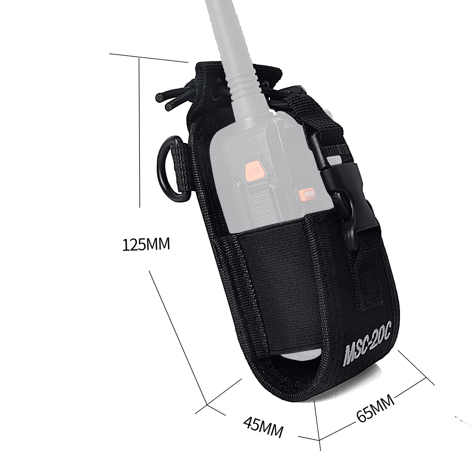 Amazon.co.jp: YNIBST 多機能 無線機ポーチ トランシーバーケース