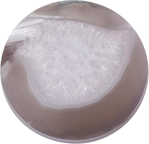 Miniatura 2 de Rockcloud Paquete de 6 rodajas de mesa de ágata, losa de piedra de ágata para tarjetas de identificación de boda, tarjetas de lugar de 1.7 a 2.4