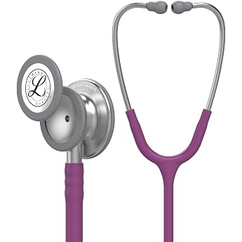 Littmann Classic III Stethoscope, 5831, Tube Plum | Stainless steel chestpiece For doctors, nurses and medical students