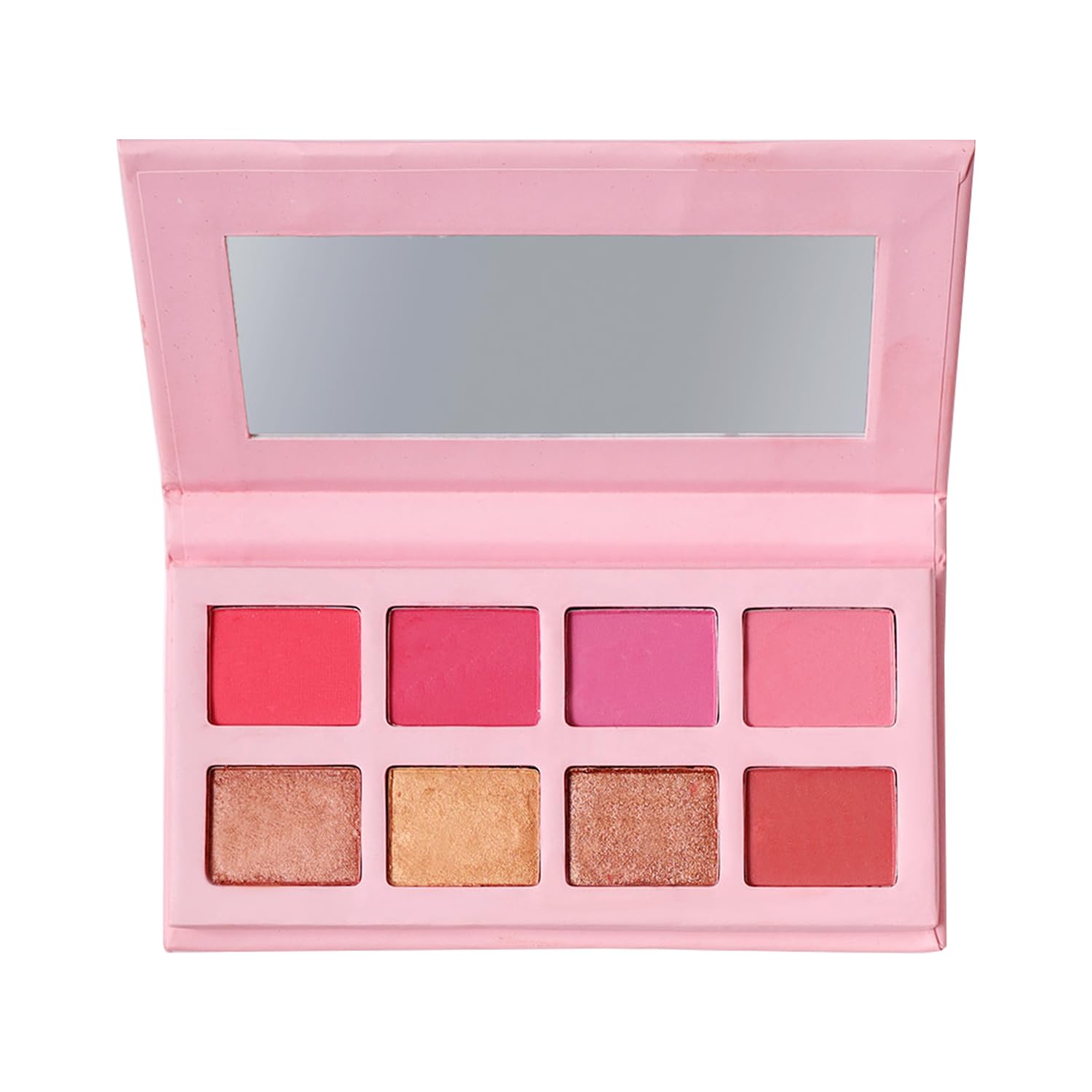 NY Bae Pro Blush + Highlighter Palette (16 g) | Blendable | 8 In 1 | Matte & Shimmer Shades | Rich Colour | Multipurpose | Travel Friendly | Lightweight | Single Stroke Application