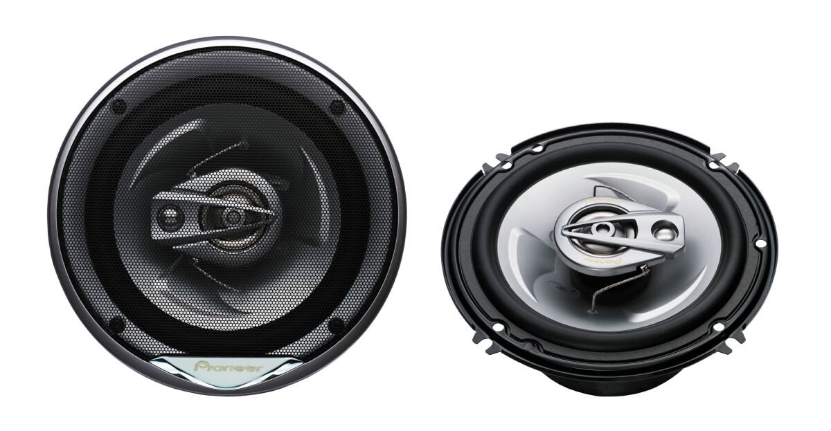Pioneer TS-E1695 - Altavoces coaxiales para Coche, Gris