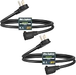 Ultra Explore 10 FT Cordon d'extension de prise plat, 16 AWG Câble d'appareillage intérieur, fil d'extension à faible profil plat, blanc, 13A 125VAC 1625W, UL Certifié