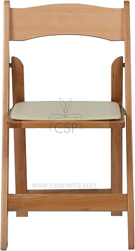 Miniatura 2 de Commercial Seating Products Sillas plegables acolchadas americanas, caoba roja