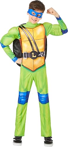 InSpirit Designs Disfraz de Leonardo de las Tortugas Ninja Mutantes para niños, con licencia oficial, disfraz de cosplay, disfraz de grupo, disfraz