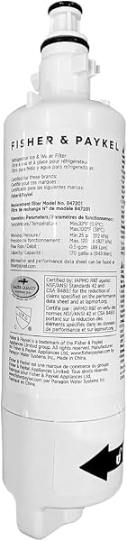 Refrigerator Water Filter 847201, Fisher & Paykel Kitchen Fridge Filter Replacement Part - IAPMO Certified Filters to Re