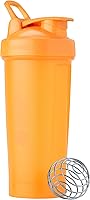 Vista 25 de BlenderBottle Classic V2 - Botella mezcladora perfecta para batidos de proteínas y preentrenamiento, 4 onzas, color marrón completo