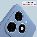 Pikkme Back Cover for Tecno Spark GO 2024 | Camera Protection Shockproof Soft Matte Silicone Bumper Case (Aqua Blue) gallery image