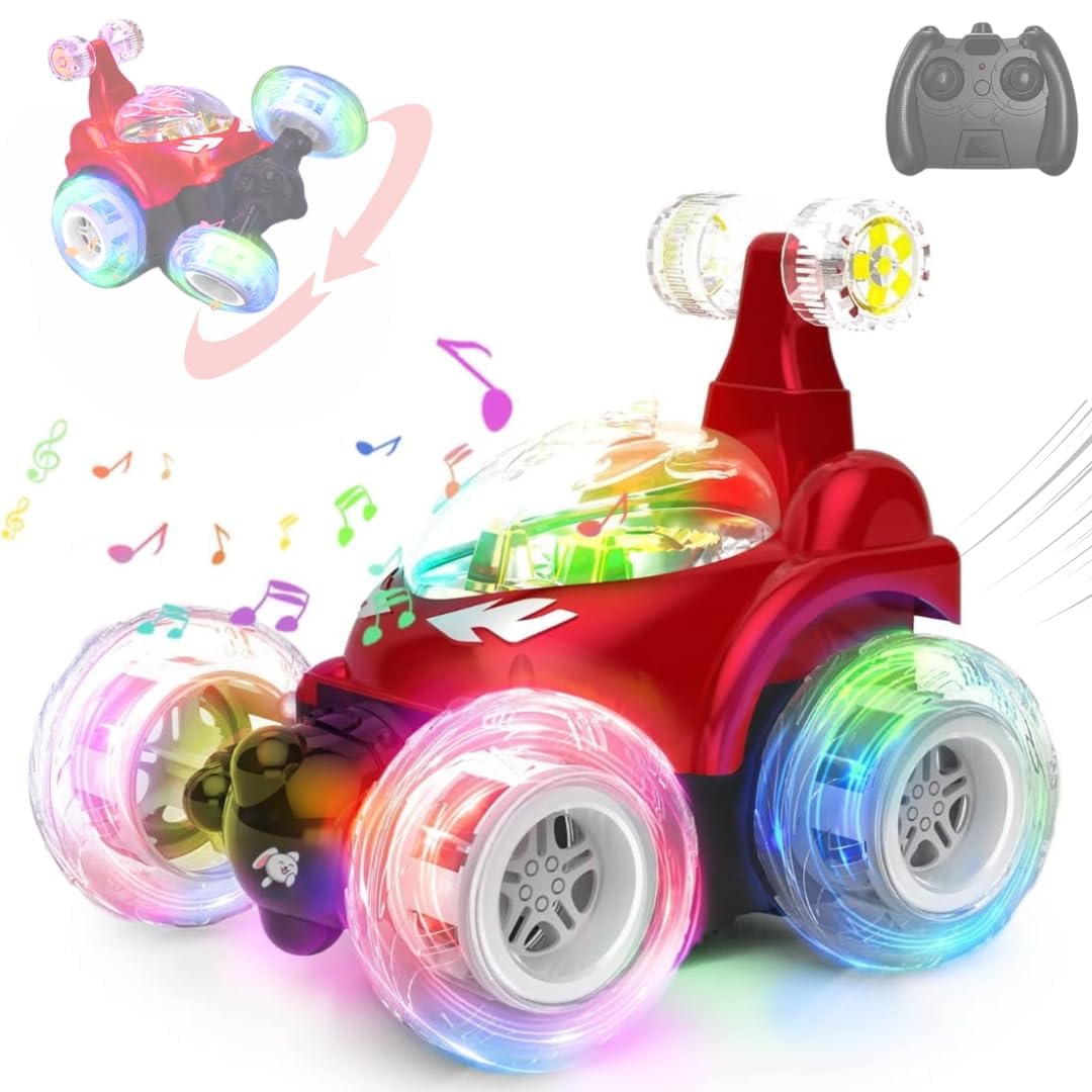 MOFNOS Rechargeable Remote Control Rotating Rolling Stunt RC Car Toys for Kids Off Road Vehicle Toy Cars Kids Monster Truck Rock Climbing Car Toy (Random Colours) (B0DCW3BHHC) Amazon Price History, Amazon Price Tracker