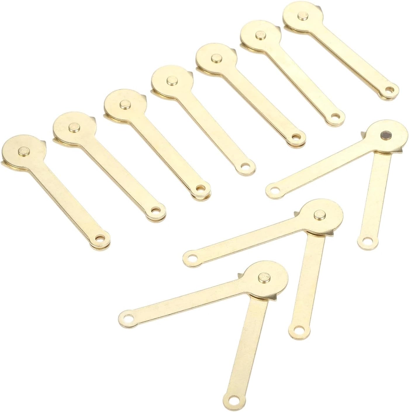 Antique Lid Support Hinges Box Display Furniture Hardware Wardrobe Cabinet Door Cupboard with Screws 68 * 8mm 10Pcs