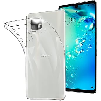 for AQUOS zero6 SHG04 au/SoftBank Case Full Protective Cover Clear Case for AQUOS zero6 SHG04 au/SoftBank Flexible TPU Protective Cover/Shockproof/Drop Prevention/Scratch Resistant/Thin Lightweight