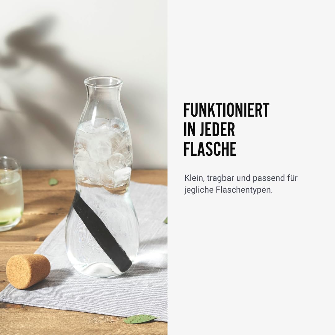 BLACK + BLUM Binchotan Aktivkohle Wasserfilter 4er-Pack, Nachhaltiger, japanischer Wasserfilter Trinkwasser, Aktivkohlefilter Wasseraufbereitung reinigt und fügt Mineralien hinzu