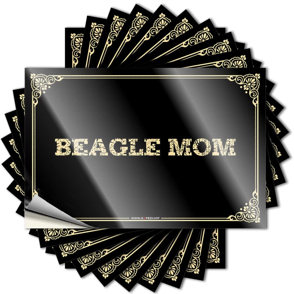 Beagle Mom Rustic Tiki DIY | Snarky Tattoo Helmet Removable Vinyl Sticker Decal(8X12CM)