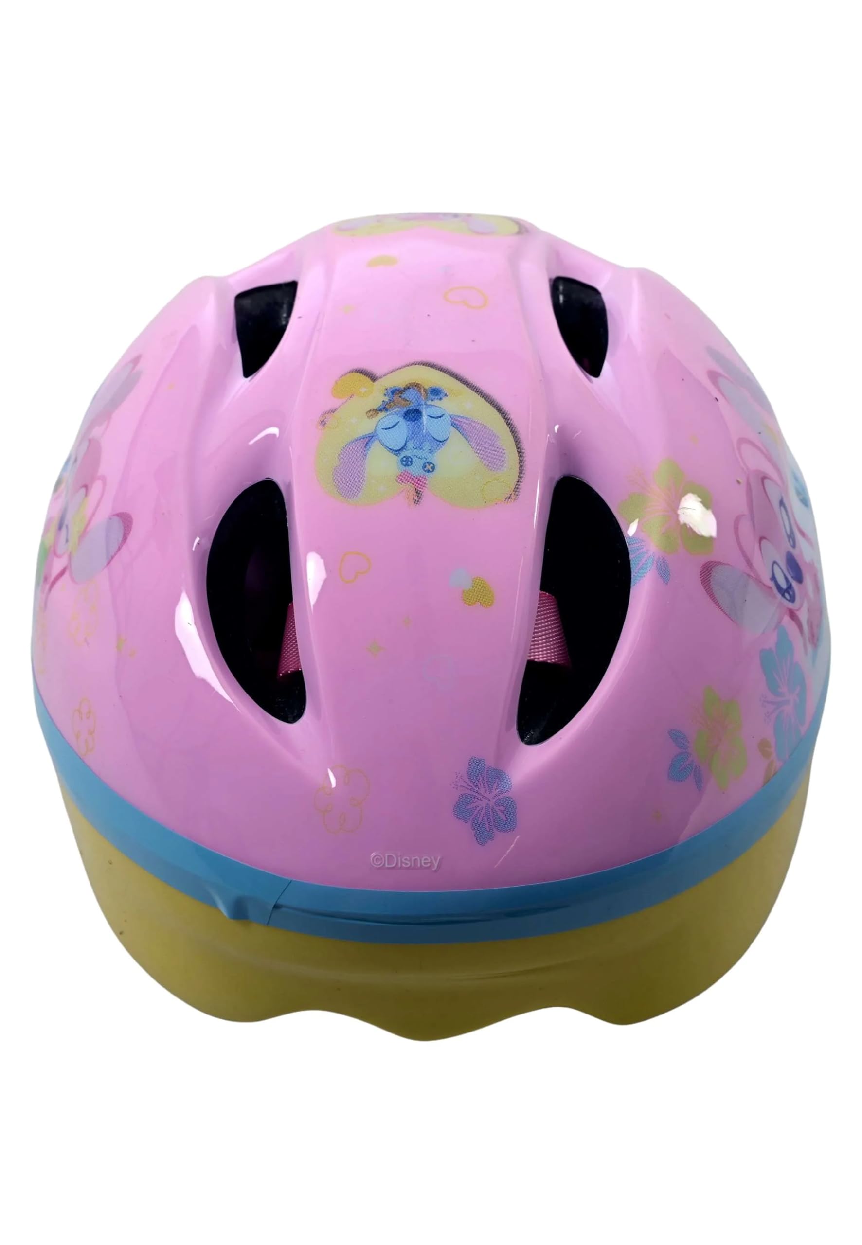 Disney Stitch Kinder-Fahrradhelm – Verstellbar (52–56 cm), extra leicht (240 g), Klickverschluss & Belüftung, TÜV-geprüft, für Mädchen ab 3 Jahren, Rosa Sport & Freizeit