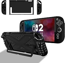 Liquid Silicone Case for Nintendo Switch 2 Case, Silicone Protective Case, Anti-Scratch Anti-Shock Bumper Case – Black
