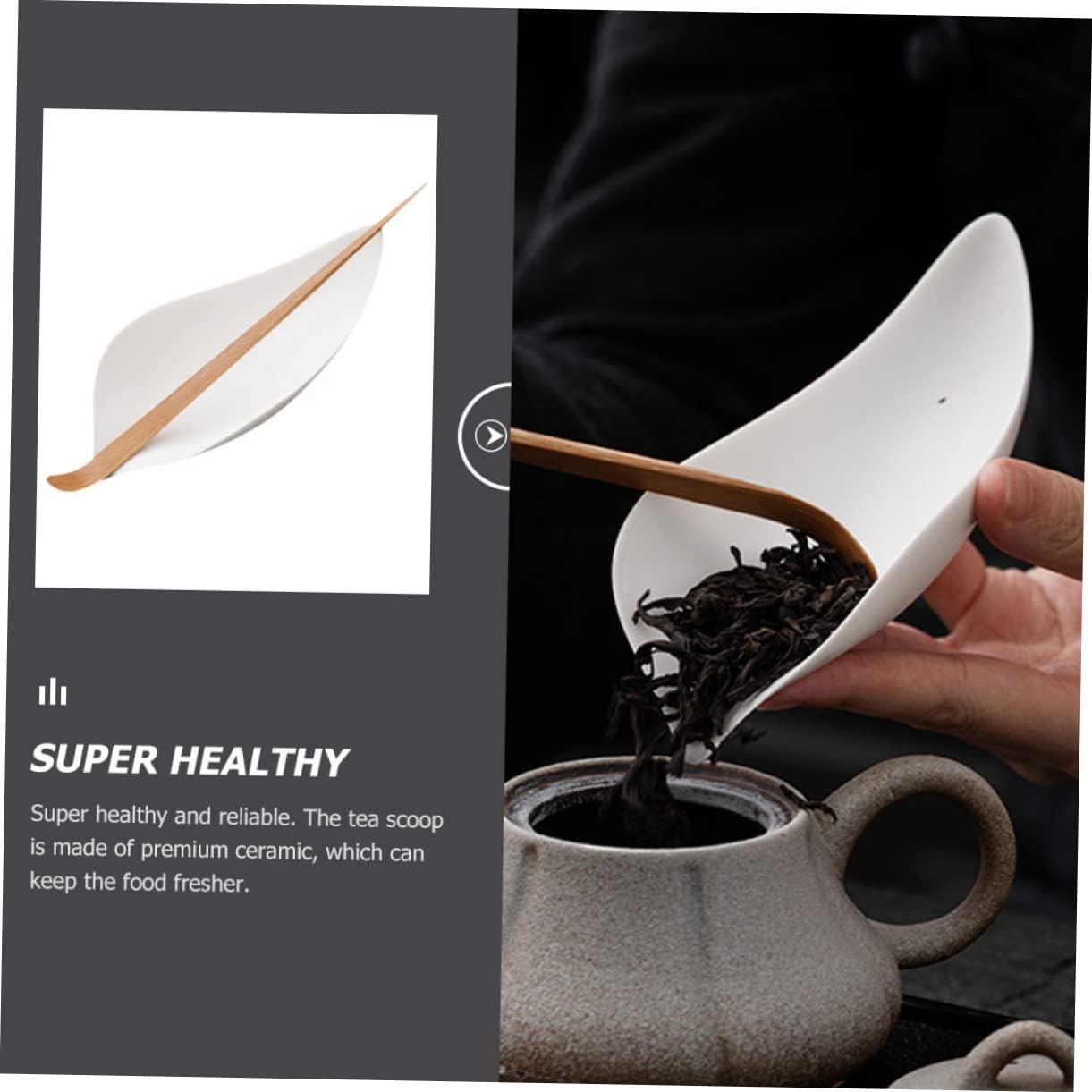 1Set Tea Scoop Lightweight Portable Multi Function Tea Accessory for Loose Tea Spices and Condiments Decorative Tea Shovel for Brewing