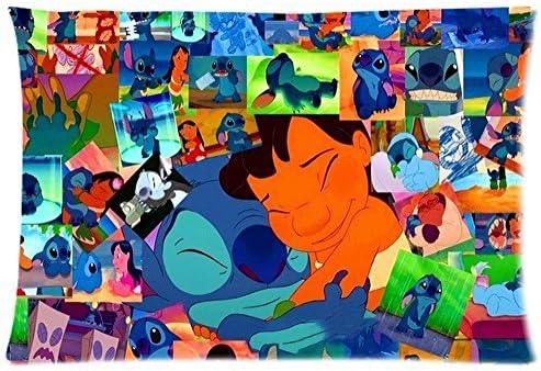 OYEAH Anime Dakimakura Pillow Case Lilo And Stitch Anime Hugging Pillowcase Best Christmas Gift 20X30 Inch 2 Sides for home