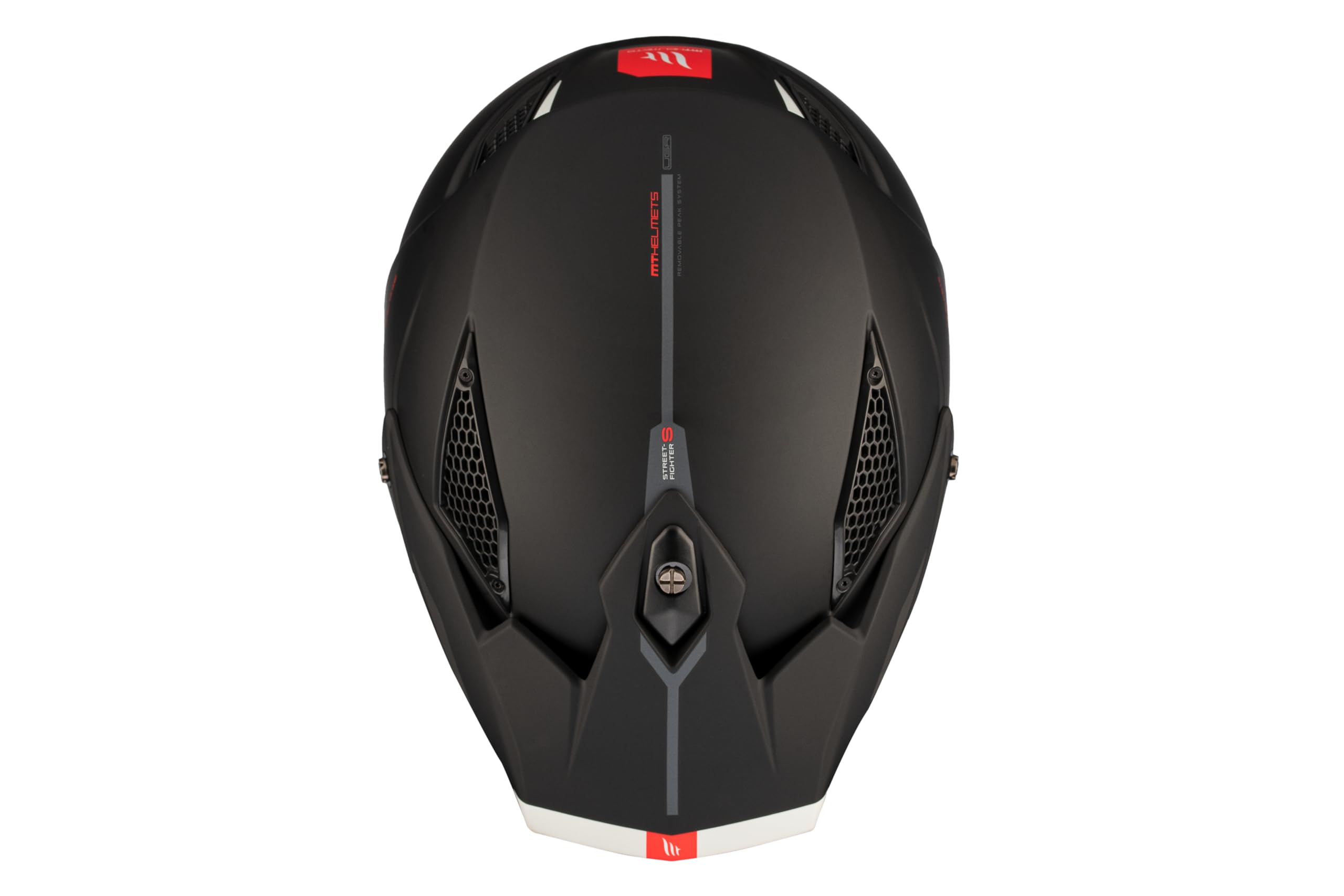 MT Helmets Streetfighter SV S – Casco Moto Integral Abierto con Visor Solar Retráctil, Estilo Streetfighter, Interior Lavable y Calota HIRP | Homologado ECE 22.06 & DOT