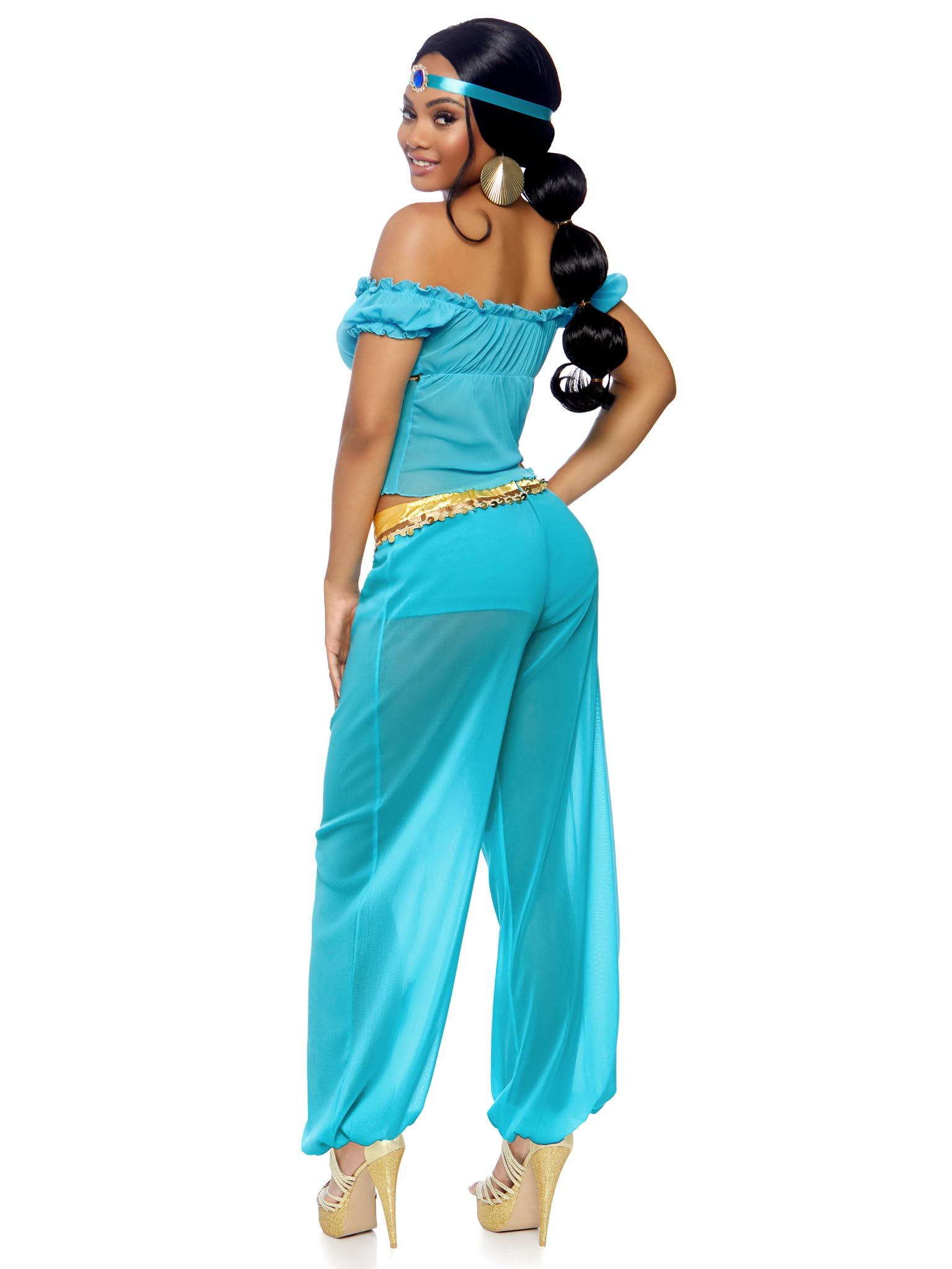 LEG AVENUE 83857 – Arabian Beauty kostium, rozmiar S, turkusowy
