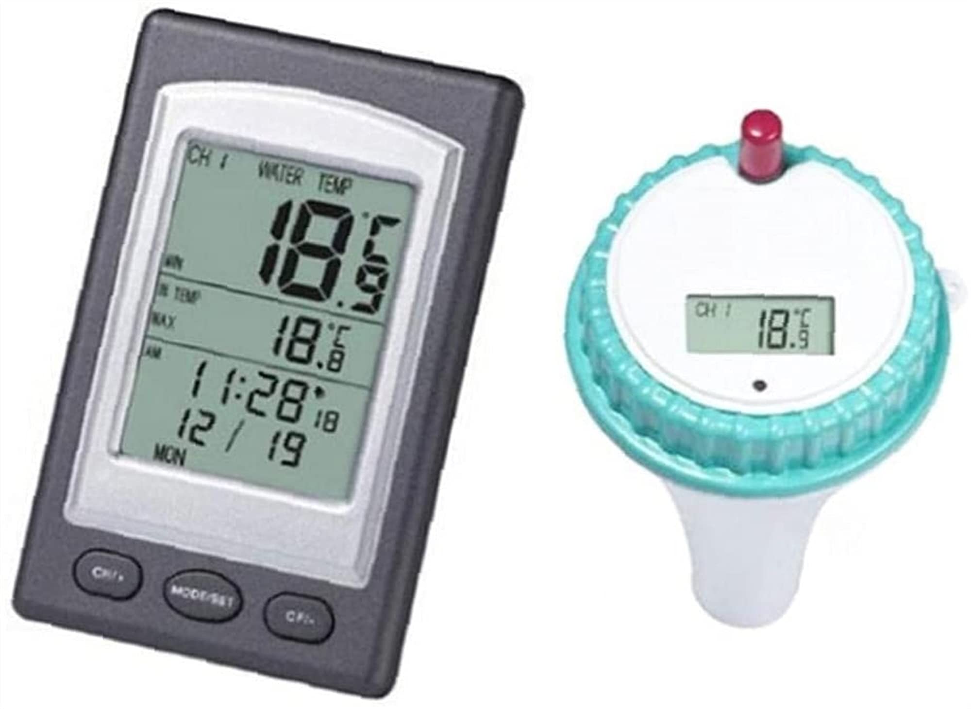 Termometr basenowy Bezprzewodowy zdalny cyfrowy wskaźnik temperatury wody z wyświetlaczem LCD do basenu Wanna Wanna