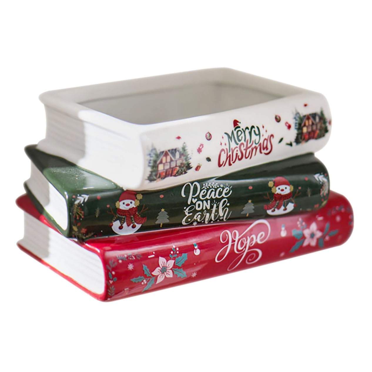 Pot de fleurs pour Noël en céramique, la solution pour végétaliser un petit bureau
