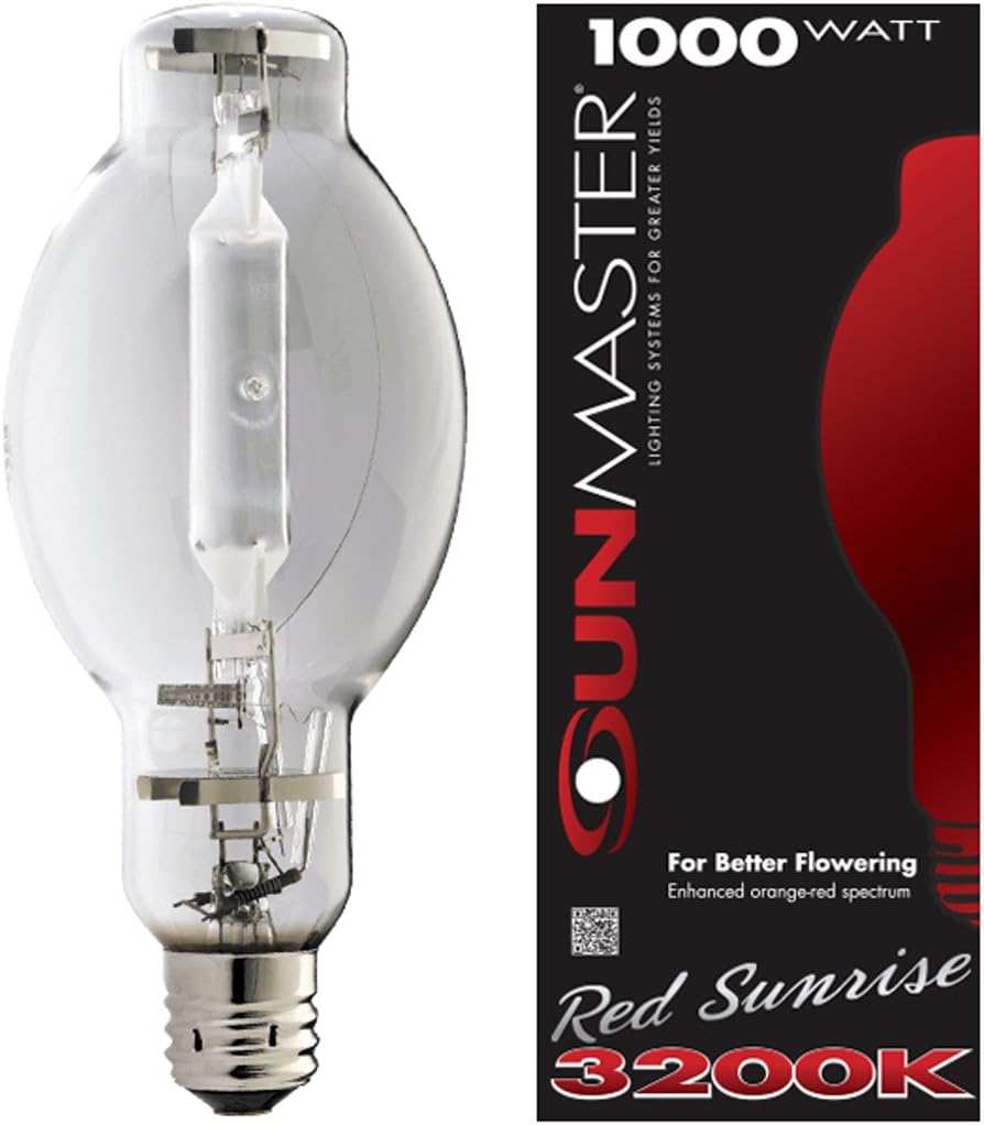 Sunmaster 901820 Enhanced U37 Metal Halide Lamp, 1000-watt, Red