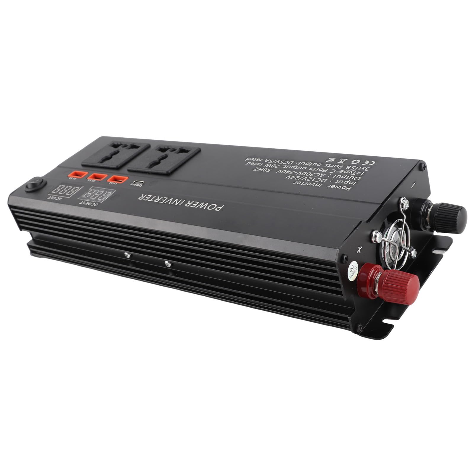 Inversor de Corriente para Coche de 5000W, 12V a 220V con