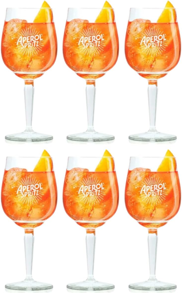 アペロールスプリッツグラス 450ml - 6個