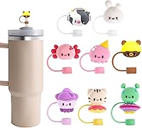 Vista 8 de Stanley - 8 fundas para popotes para vasos Stanley de 30 y 40 onzas, tapas de popote en varias formas, regalos para el Día de la Madre para mujeres