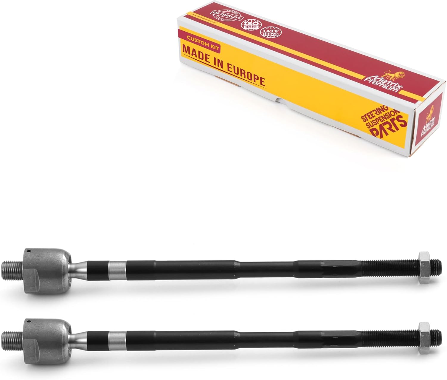 Metrix Premium Chassis Parts - 2 PC Front Inner Tie Rod End Kit Fits 2015-2019 Subaru Legacy, 2015-2019 Subaru Outback, 15-21 Subaru WRX, 09-13 Subaru Forester, Replacement EV800513, Made in Europe