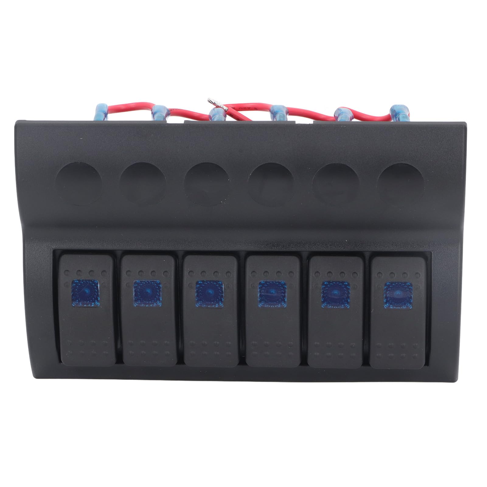 Pannello Interruttori Elettrici DC12V 24V Pannello Interruttori a Bilanciere per Barche Marine a 6 Gruppi con Protezione da Sovraccarico