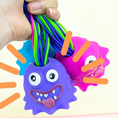 Miniatura 5 de Juguete para aliviar el estrés, monstruo que grita el pelo, cada grito es diferente, divertidos juguetes gritadores que jalan el cabello, juguetes