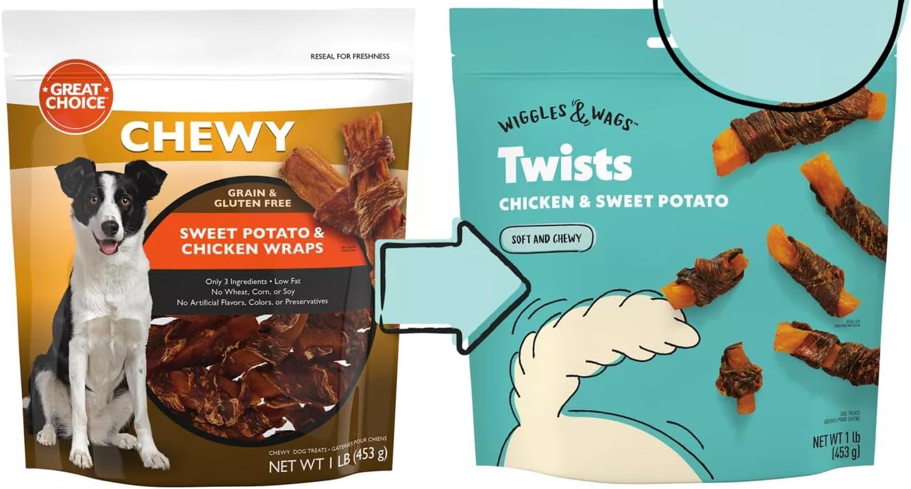 Chewy Grain & Gluten Free Sweet Potato & Chicken Wraps 1LB