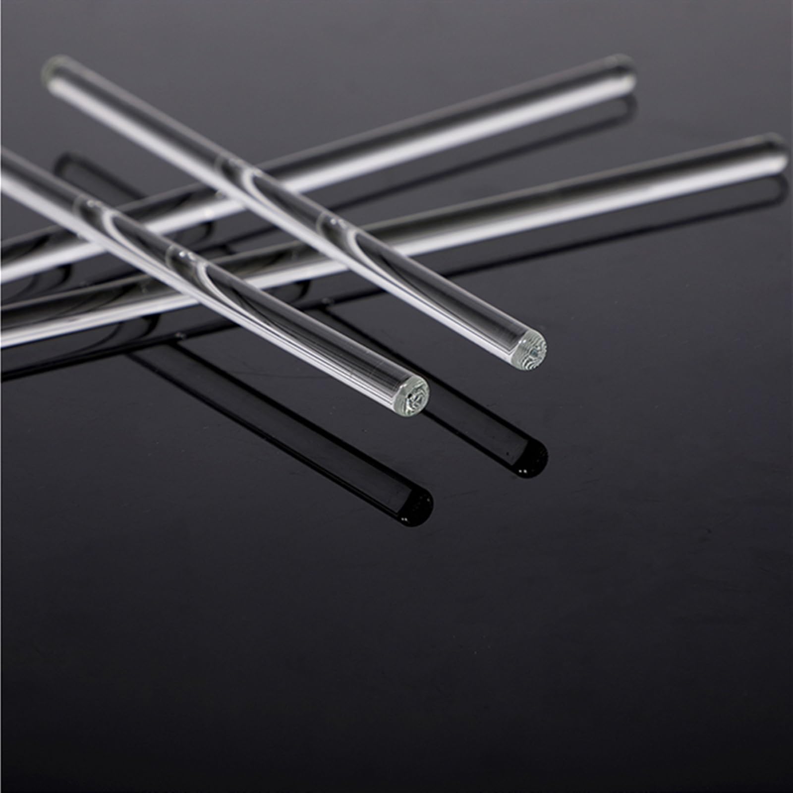 Szklana łopatka laboratoryjna, Pręty mieszające ze szkła borokrzemianowego, opakowanie 10 szt., 4-7 mm x 150-300 mm, do laboratoriów(5x250mm)