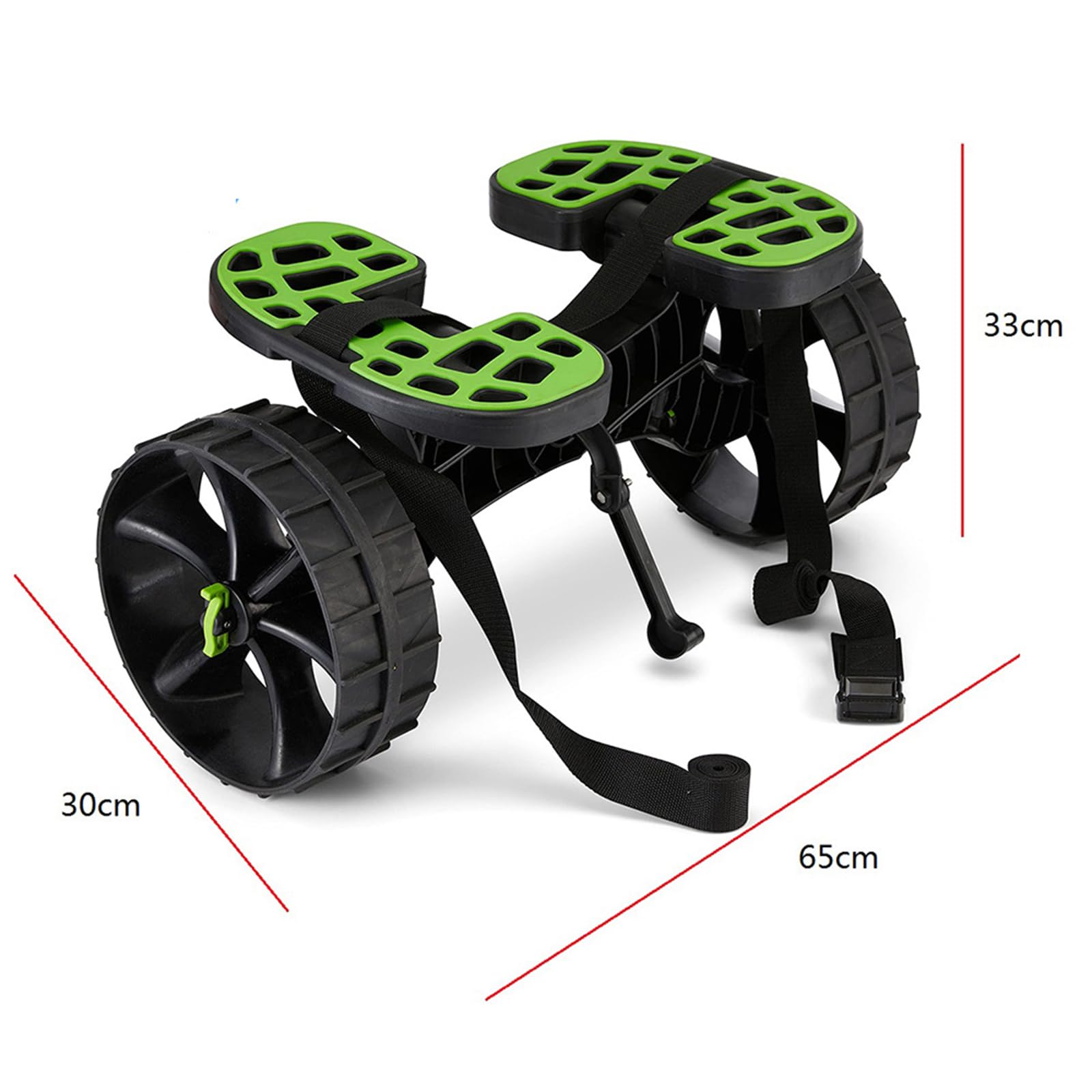 Carrello per Kayak, Attrezzatura Portatile per rimorchio per Carrello da Spiaggia con Ruote universali/Cinghie Regolabili per tavola da Surf, Trasporto di Paddleboard