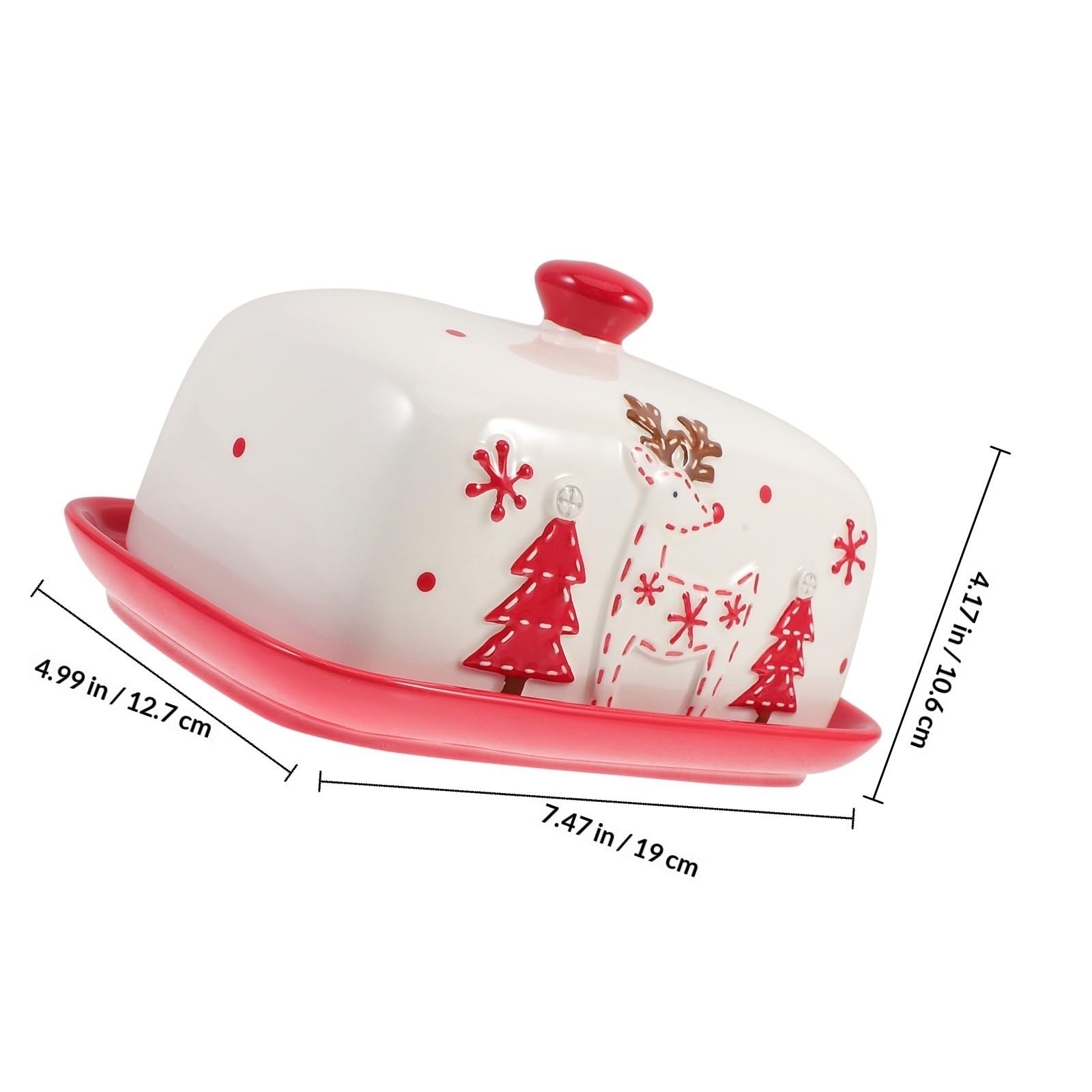 Beurrier Cuisine en Céramique avec Couvercle, 1 Pièce