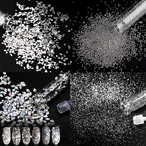 image for Hiroumer 48 Bottles 10800pcs Nail Art Rhinestones Nail Crystal Gems Na