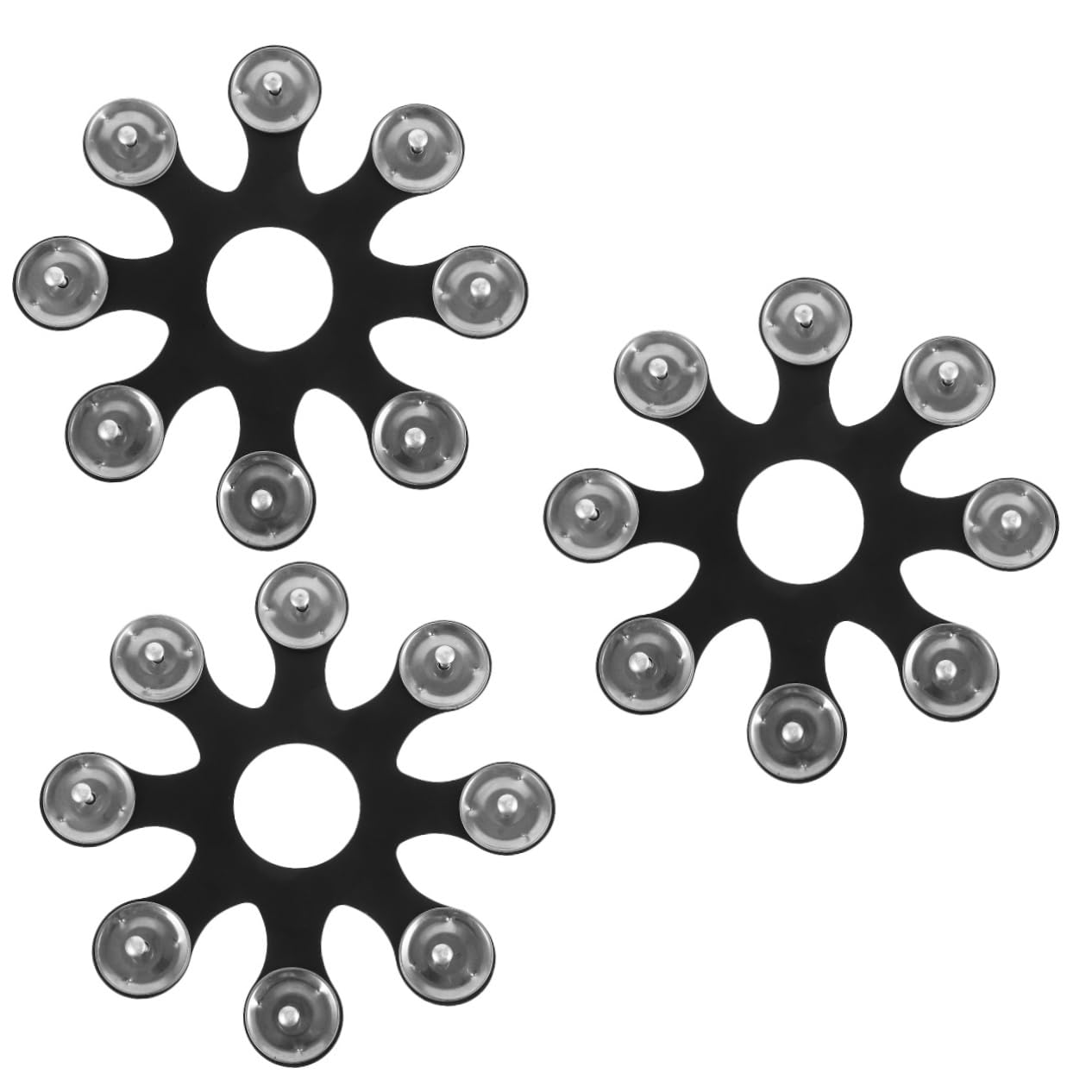 ibasenice 3pièces Cymbales Hihat Avec Accessoires De Tambourine Pour Percussion Remplacement Et Élégant Pour Musiciens