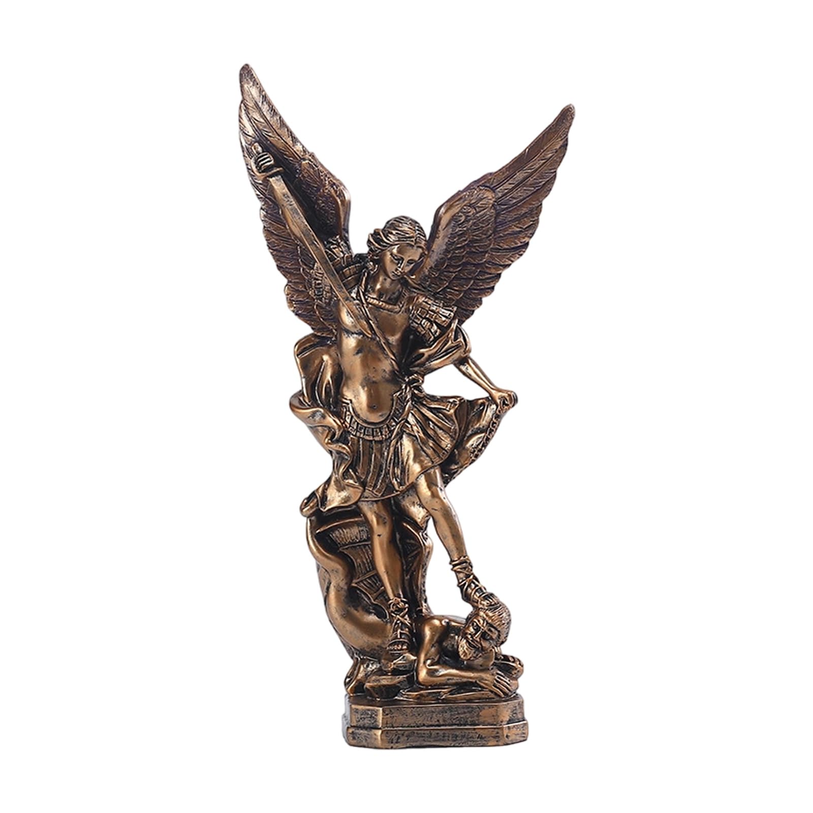 Limtula Holy the Archangel Statue Painting Catholic Archangel Religious Figurine for Home Decors Collectibles Gift Religious