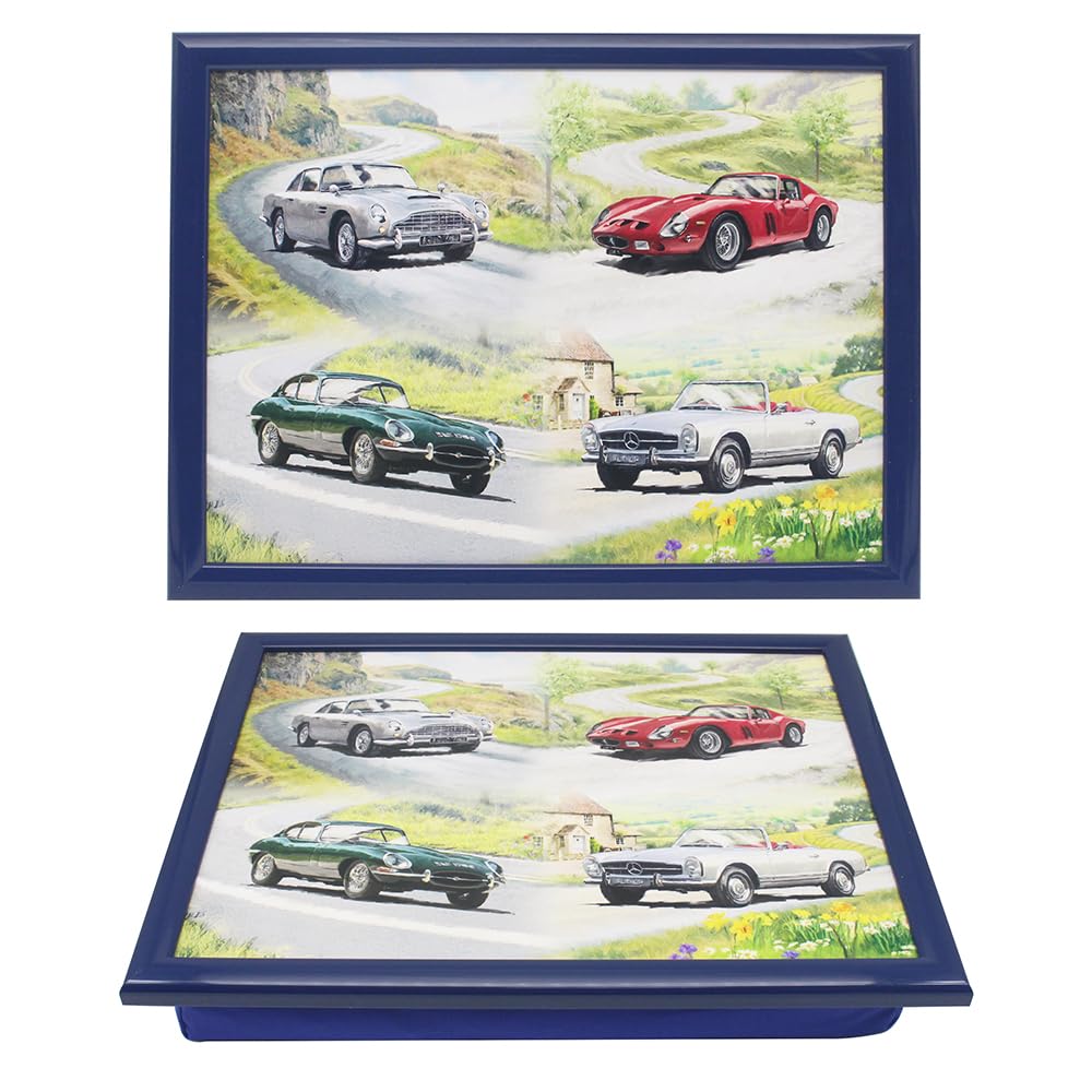 The Leonardo Collection Macneil Planes Trains Wood Cars Serving Laptray