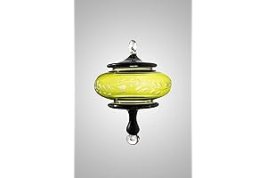 Handmade Christmas Ornament - Green Engraved Hanging Glass Christmas Ornament Blown Glass Egyptian Ornament
