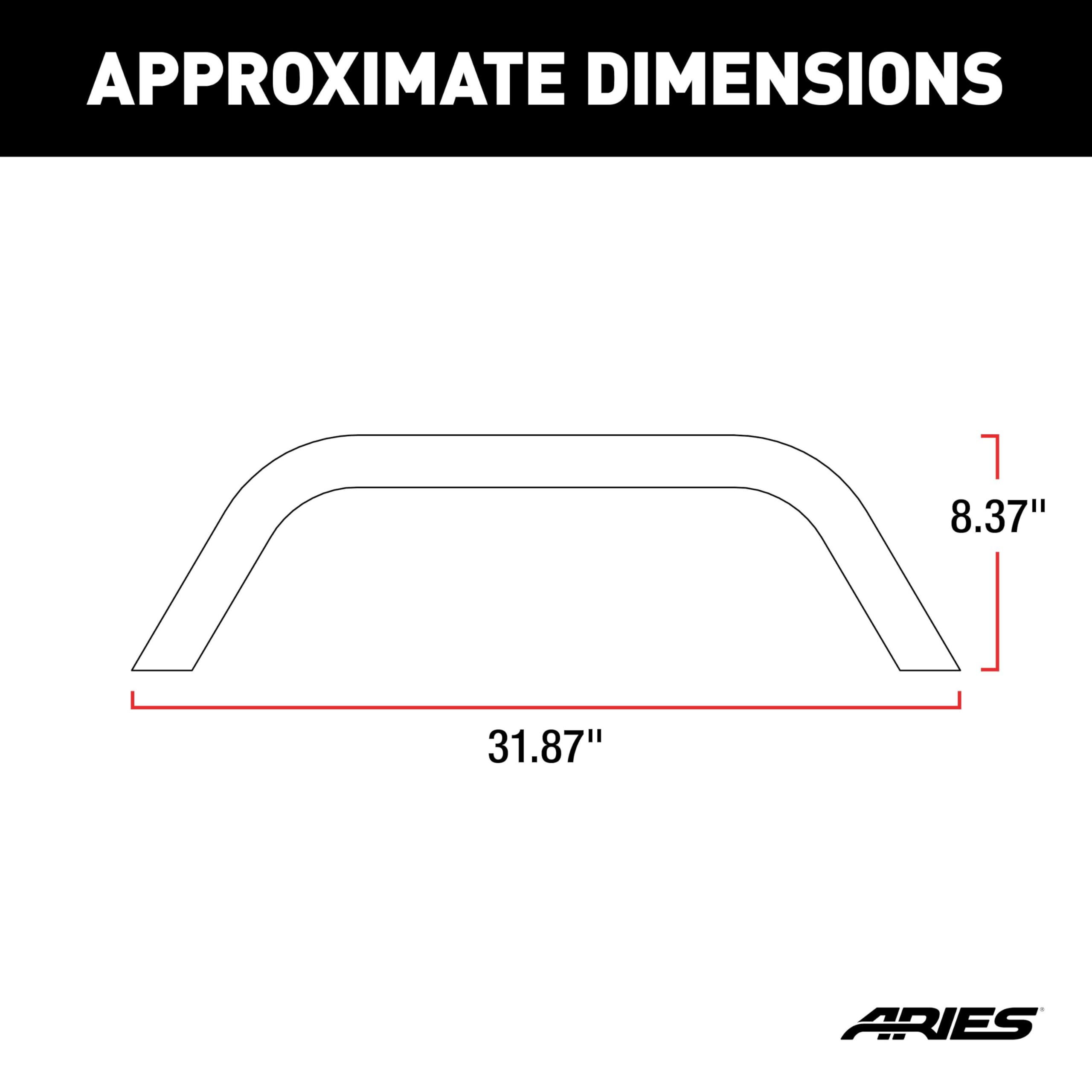 ARIES FRONT MODULAR BUMPER BRUSH GRD