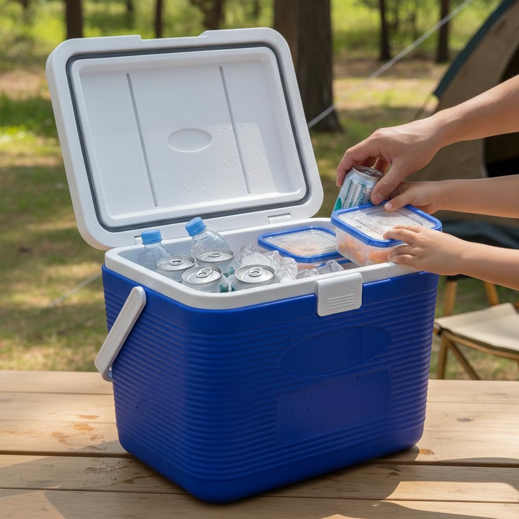 , Borsa Frigo Rigida Portatile, 20L, PU, 72h di isolamento