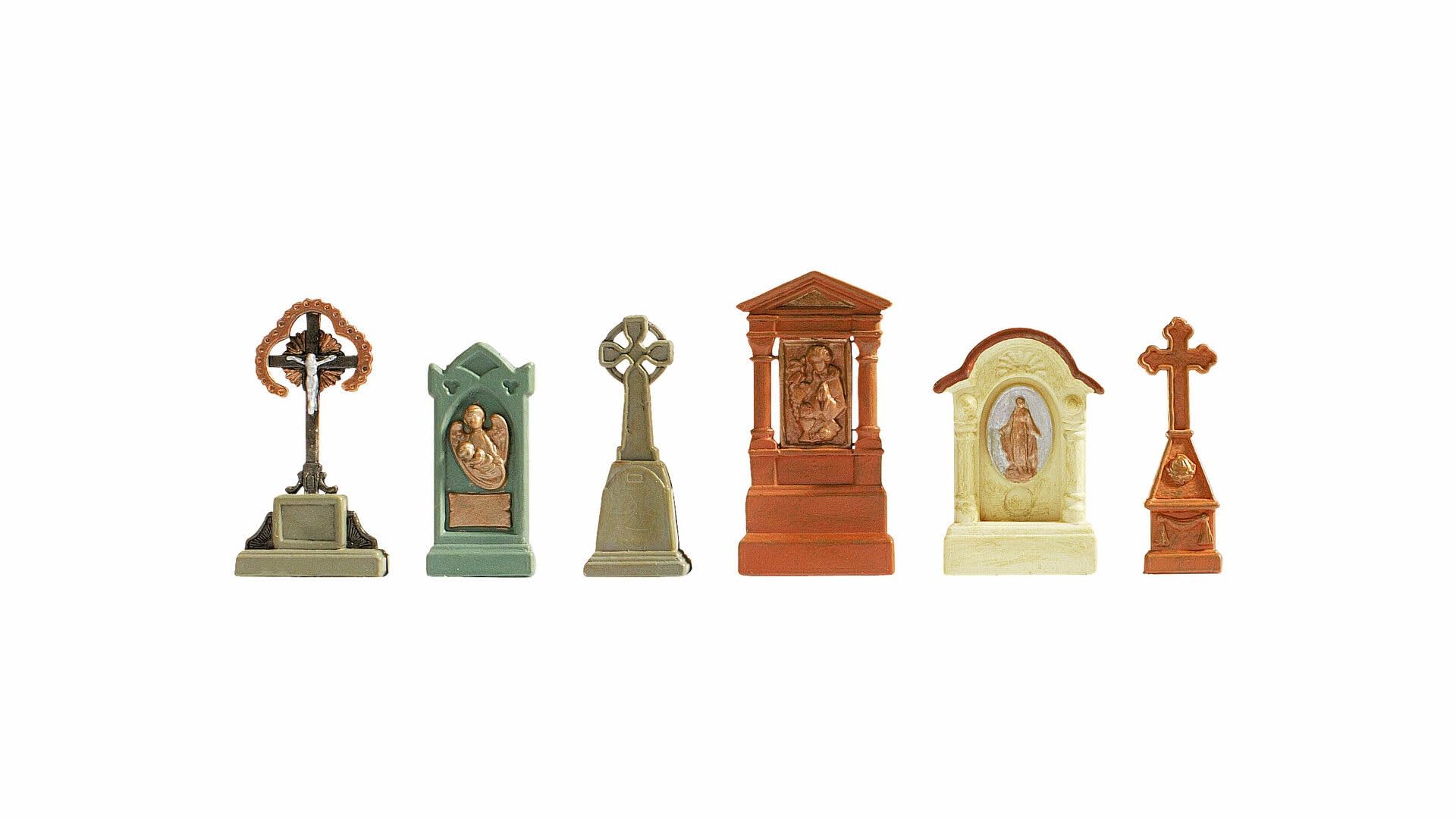 Gravestones HO/OO gauge accessories Noch 14871