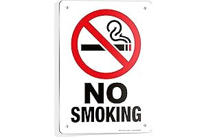 iSYFIX No Smoking Signs for Business Outdoor, 10" x 7"
