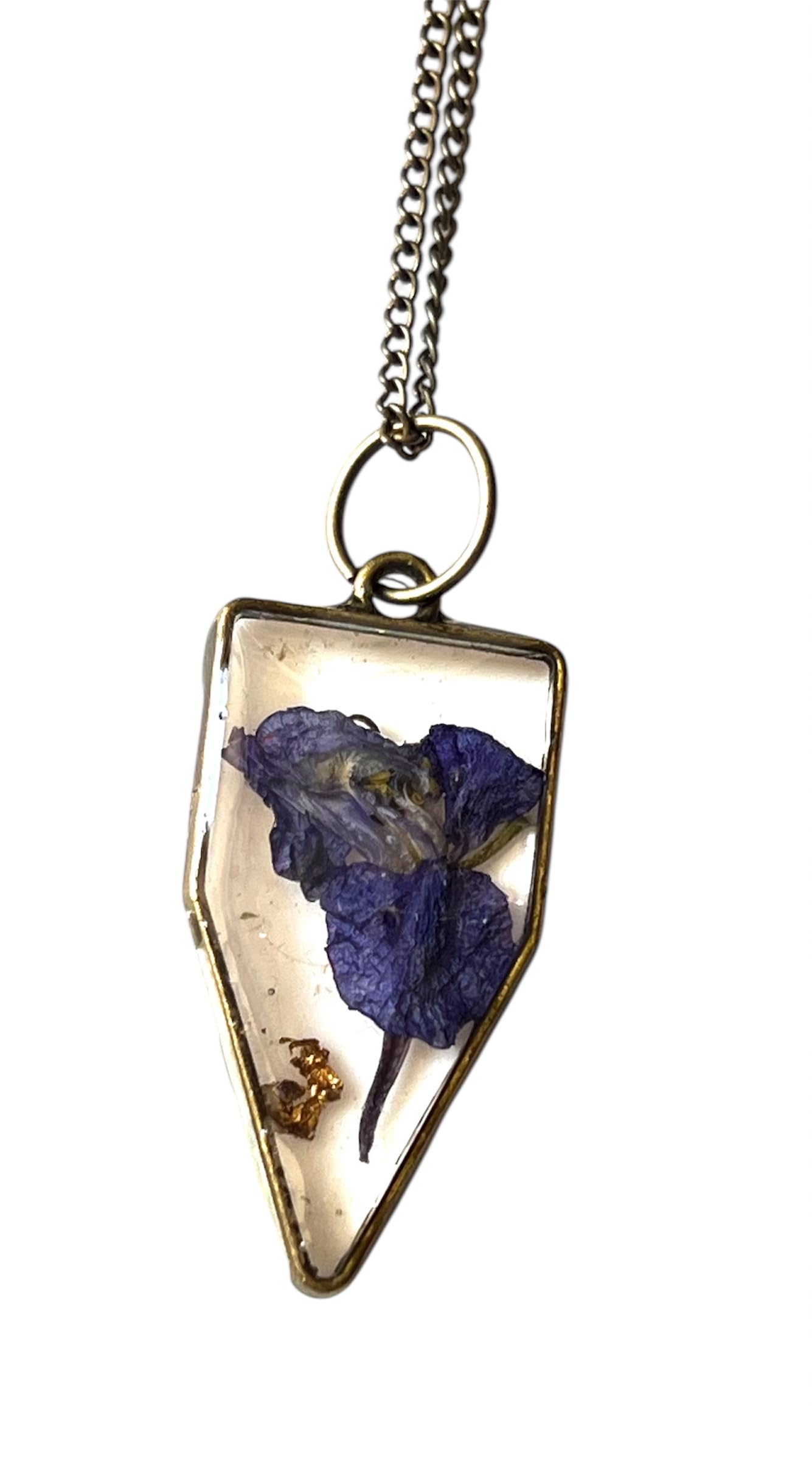 Buy KV-Kalakriti Vibes Handmade resin Pressed Purple Iris Flower